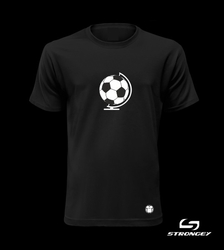 Triko STRONGEY SOCCER GLOBE BLACK