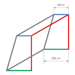 Fotbalová branková síť 3,5 mm polypropylen