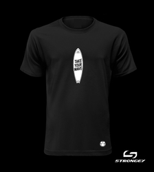 Chlapecké triko STRONGEY TAKE YOUR WAVE BLACK